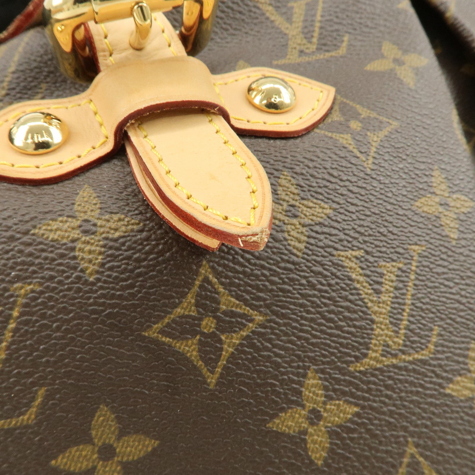 Louis Vuitton Monogram Palermo GM 2Way Hand Bag Brown M40146 Used