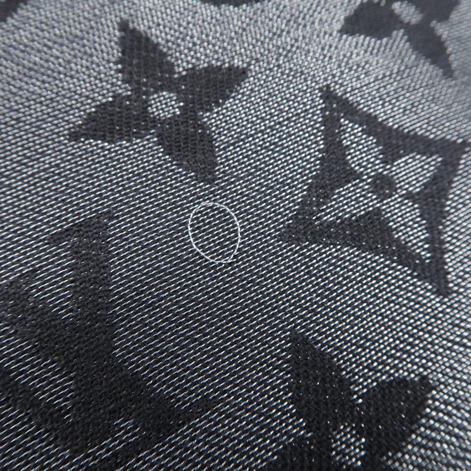 Louis Vuitton Shawl Monogram Shine Stole Scarf Noir Black 401910 Used