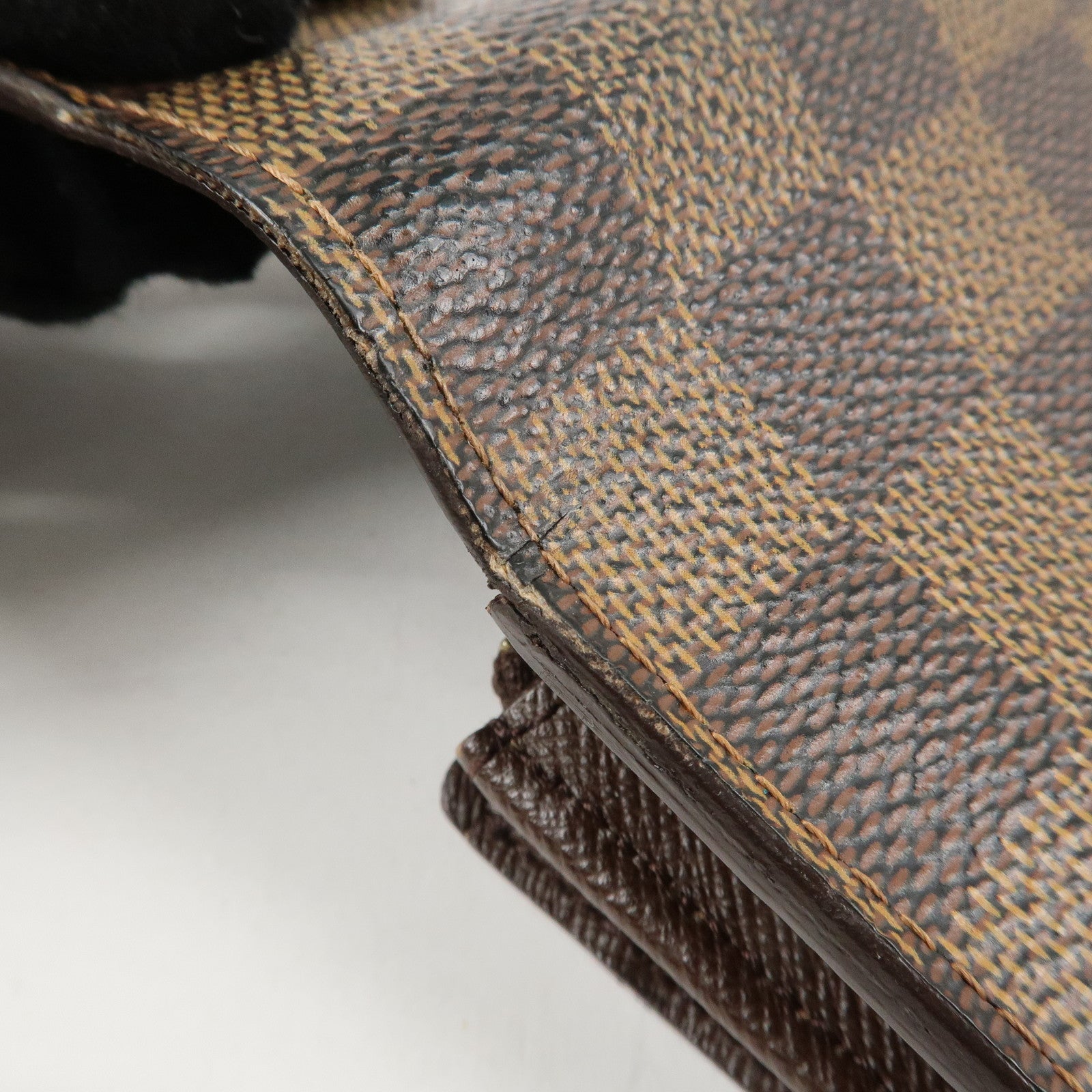 Louis Vuitton Damier Porte Monnaie Cult Credit Long Wallet N61724 Used