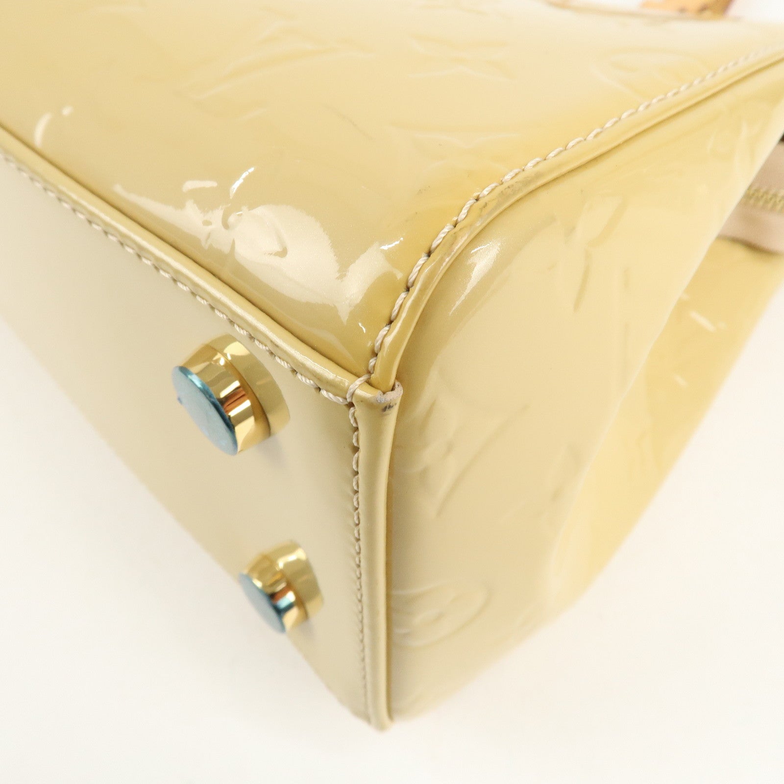 Louis Vuitton Monogram Vernis Blair MM Hand Bag Citrine M90108 Used