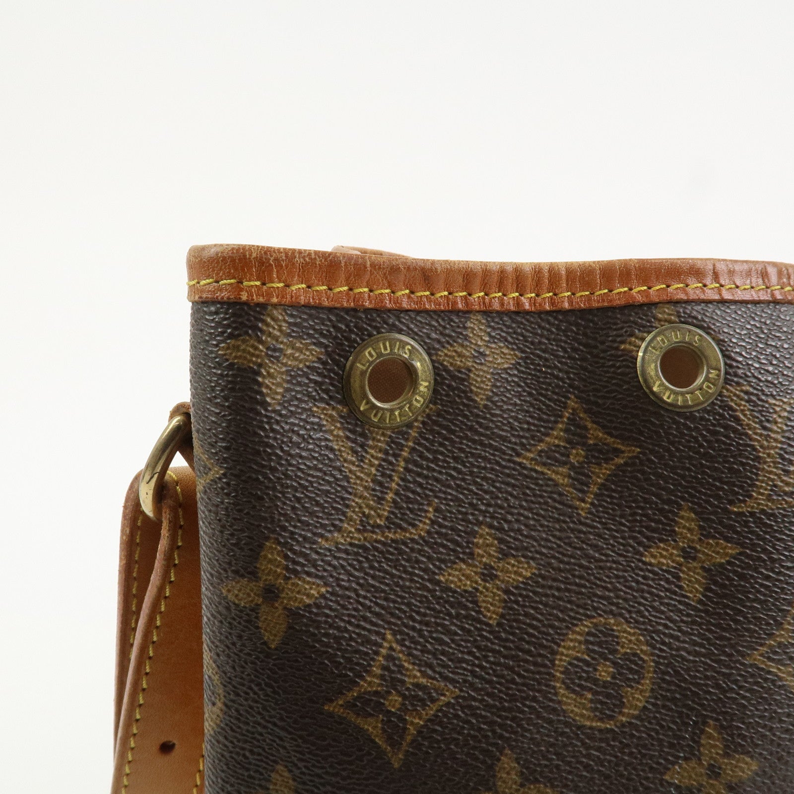 Louis Vuitton Monogram Canvas Petit Noe Shoulder Bag Brown M42226