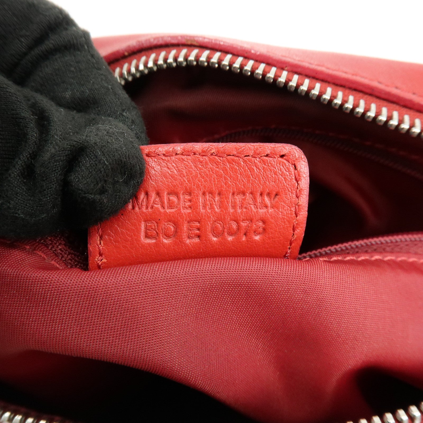 Christian Dior Trotter Jacguard Canvas Leather Shoulder Bag Red
