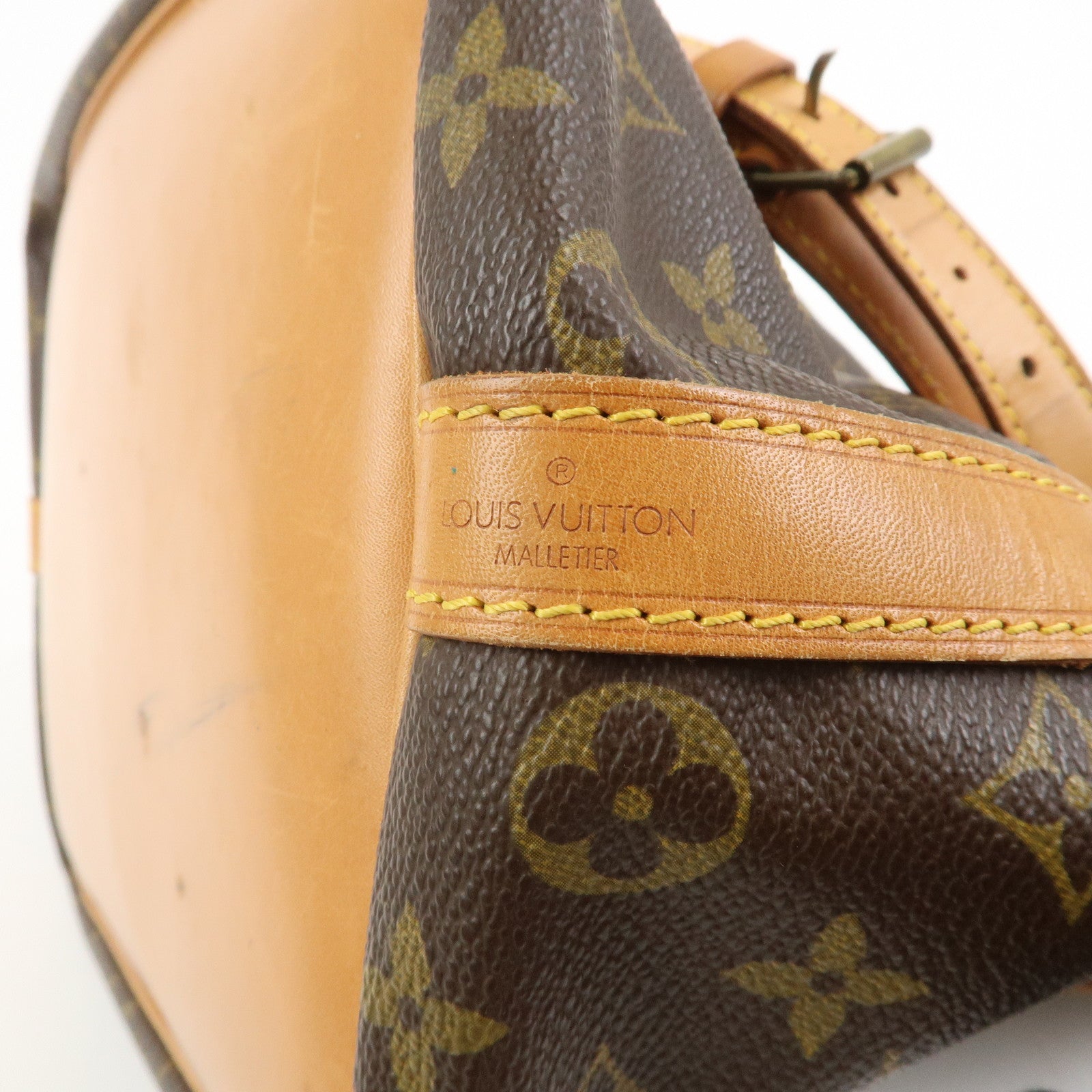 Louis Vuitton Monogram Petit Noe Shoulder Bag Brown M42226