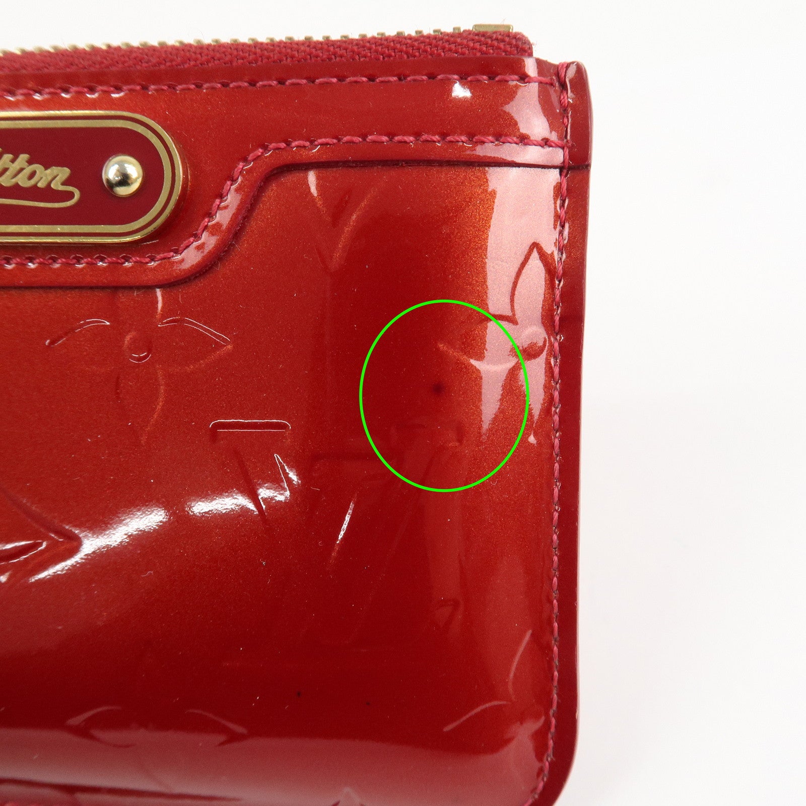 Louis Vuitton Monogram Vernis Pochette Cles NM Coin Case M93559 Used
