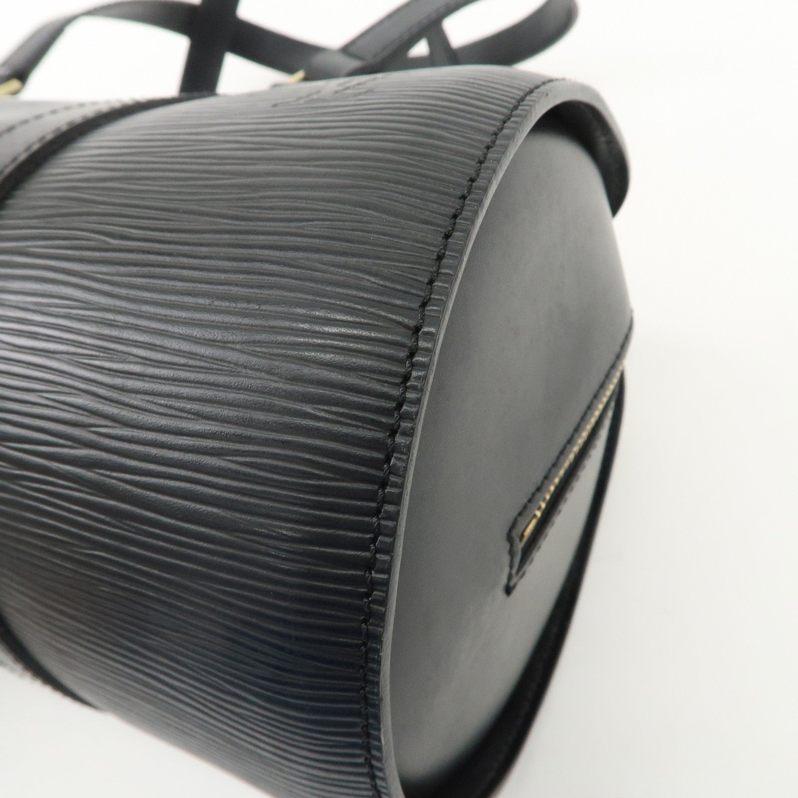 Louis Vuitton Epi Soufflot & Pouch Hand Bag Noir Black M52862 Used