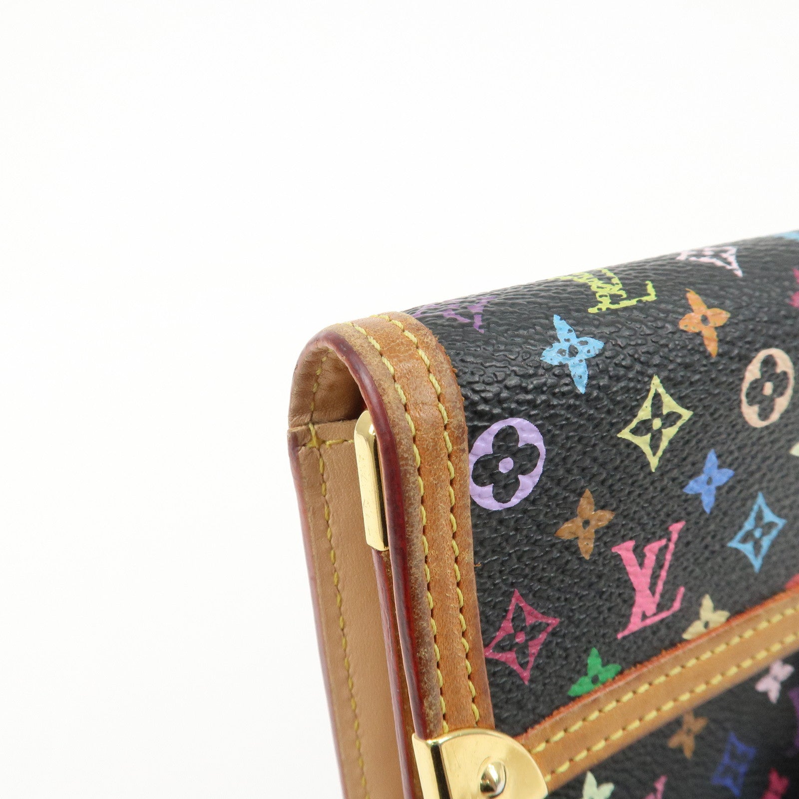 Louis Vuitton Multicolor Porte Trezor International Wallet M92658 Used