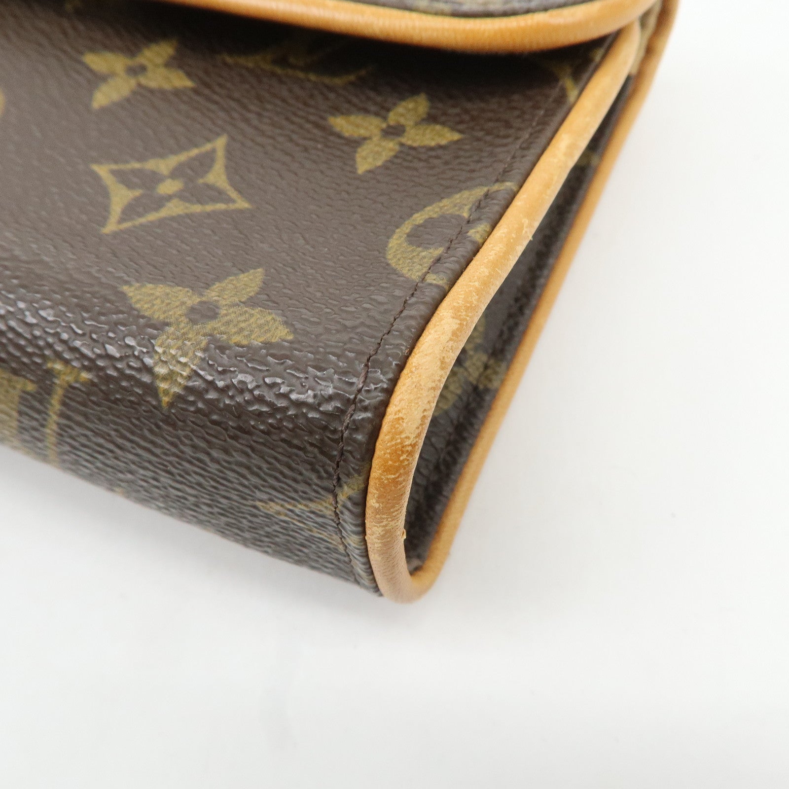 Louis Vuitton Monogram Pochette Florentine Waist Bag Belt S M51855 Used