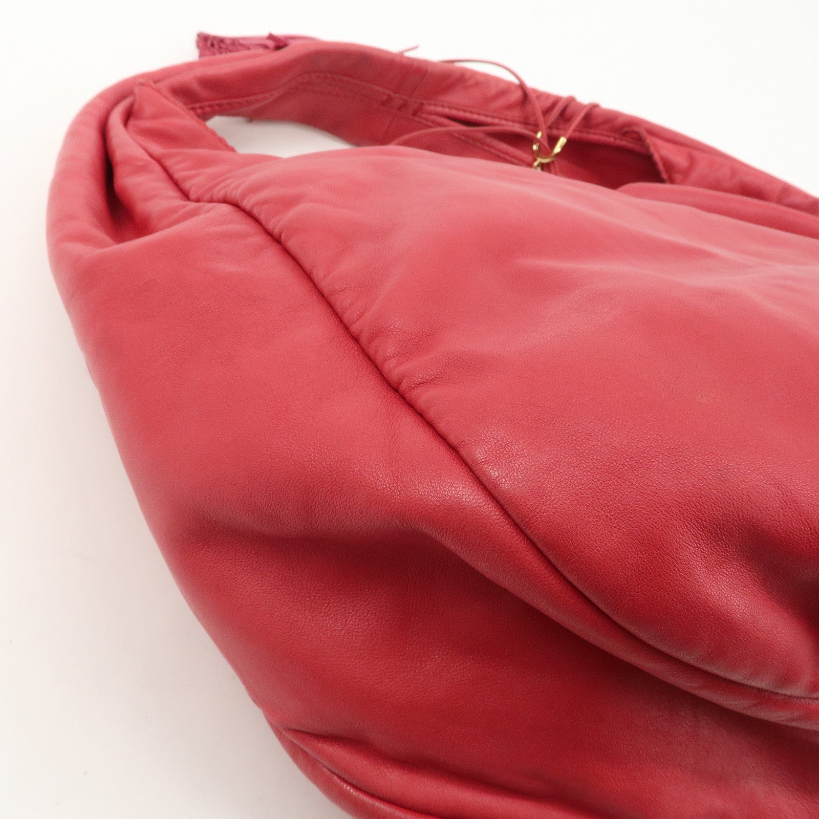 LOEWE Anagram Nappa Leather Viento One Shoulder Bag Pink Used