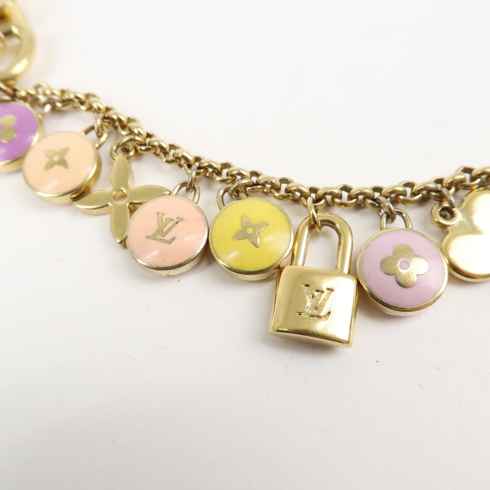 Louis Vuitton Porte Cles Chaine Pastille Bag Charm M65380 Used