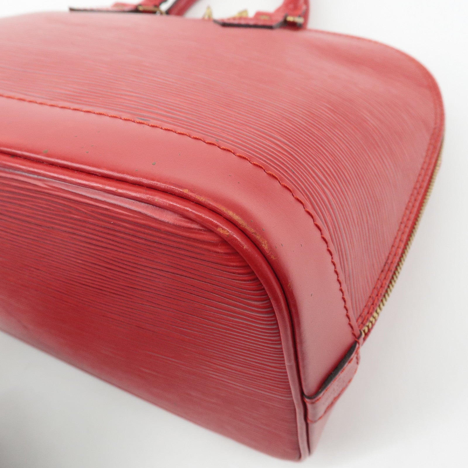 Louis Vuitton Epi Alma Hand Bag Castilian Red Used