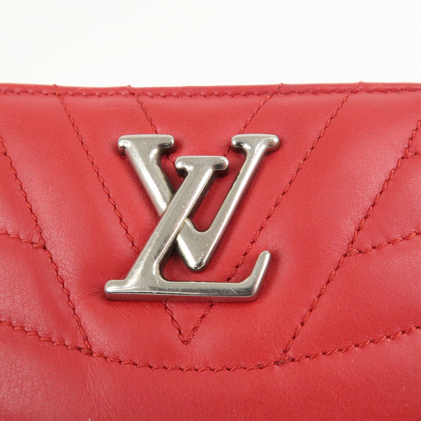 Louis Vuitton Zipped Compact Wallet Rouge M63790 Used