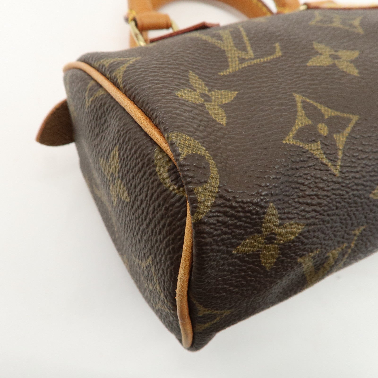 Louis Vuitton Monogram Mini Speedy & Strap Brown M41534 Used