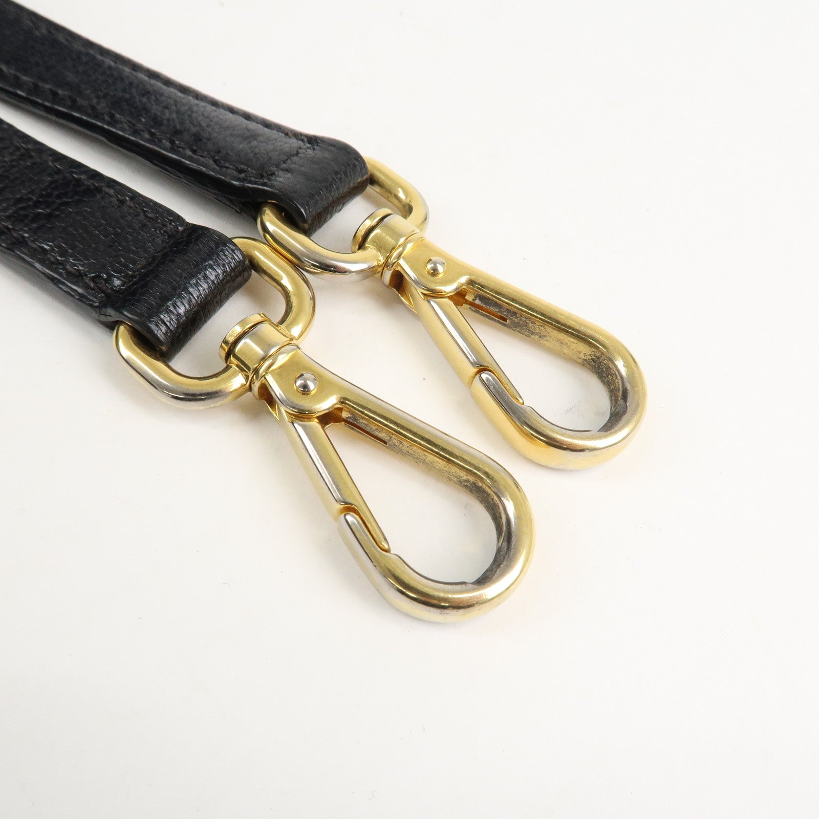 MIU MIU Matelasse Denim Leather 2Way Bag Hand Bag Blue Black Used