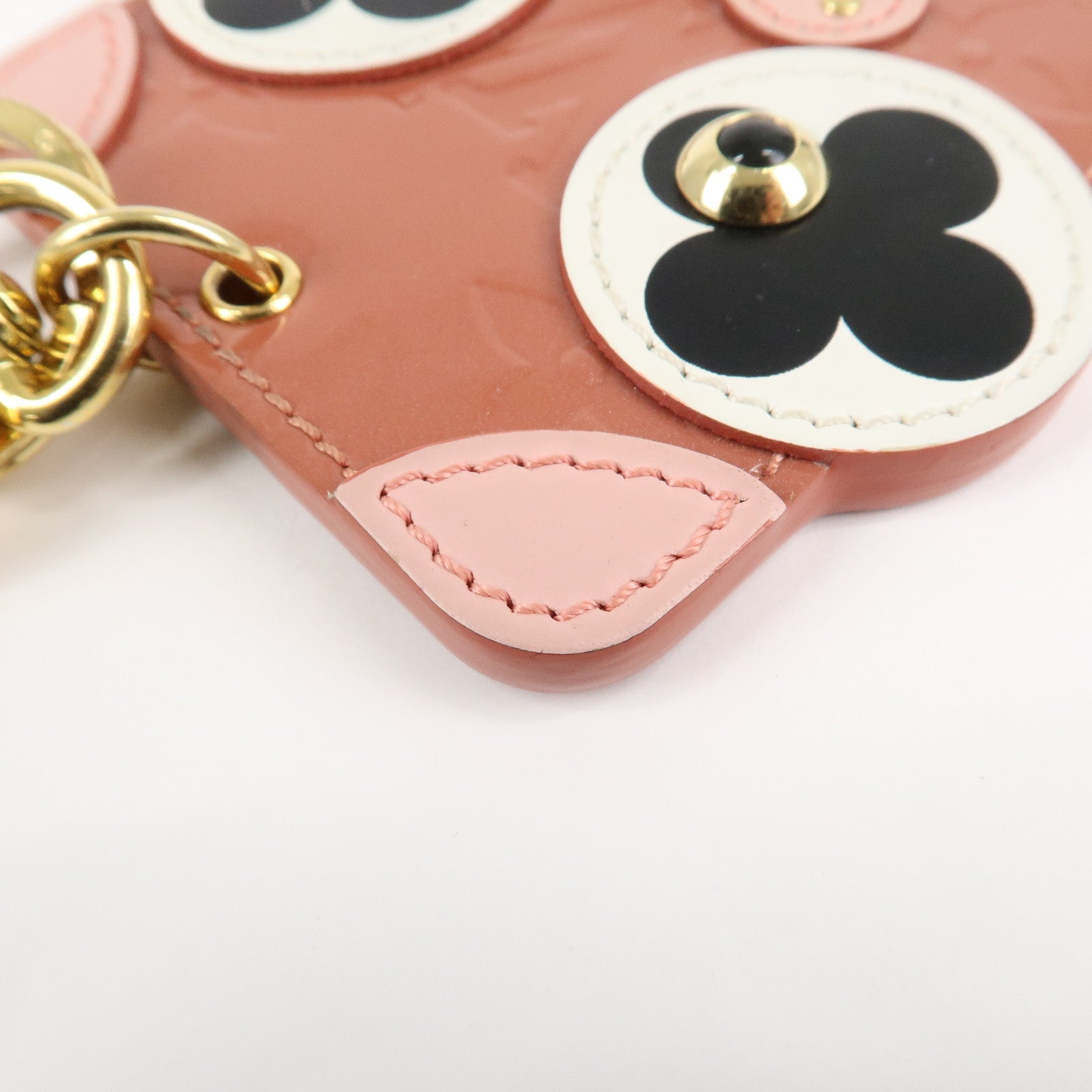 Louis Vuitton Monogram Vernis Porte Cles Animal Face M68217 Used