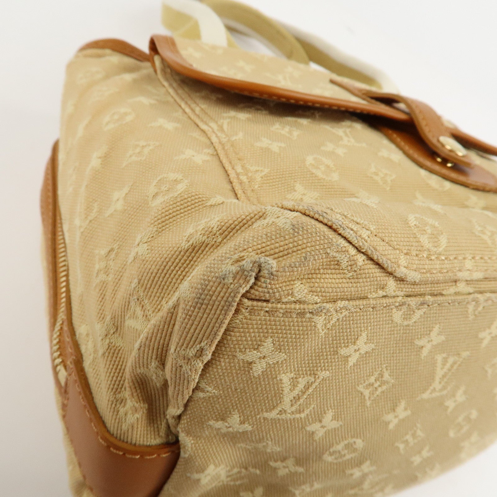 Louis Vuitton Monogram Mini Sac Mary Kate Hand Bag Beige M92508 Used