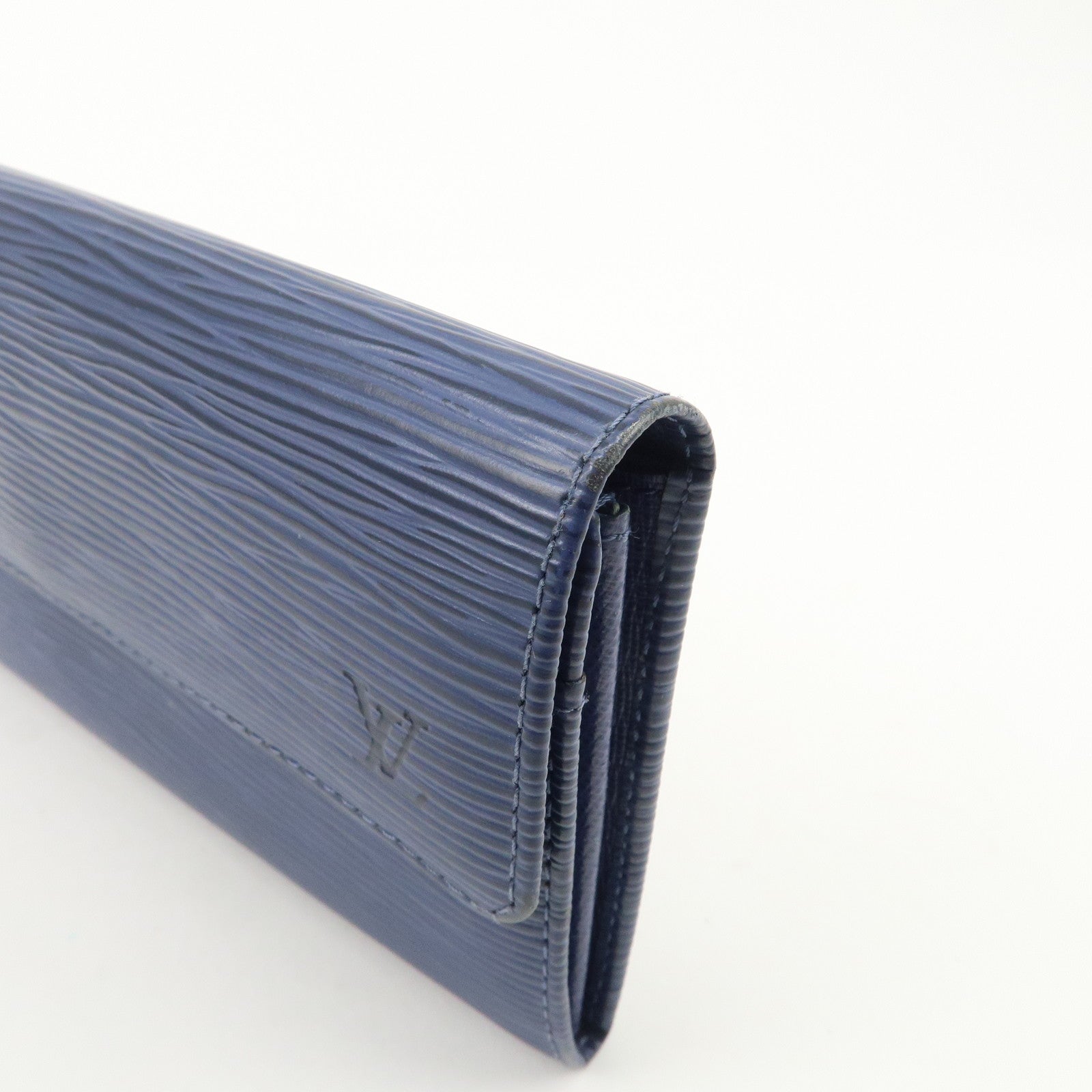 Louis Vuitton Epi Porte Monnaie Credit Wallet Toledo Blue M6359G Used