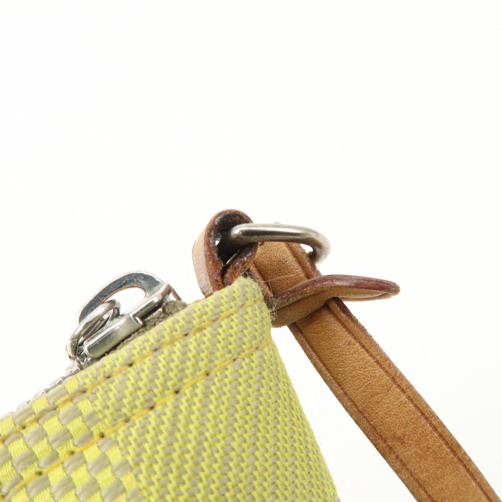 Louis Vuitton Damier Geant Volunteer Pouch Lime Yellow Used