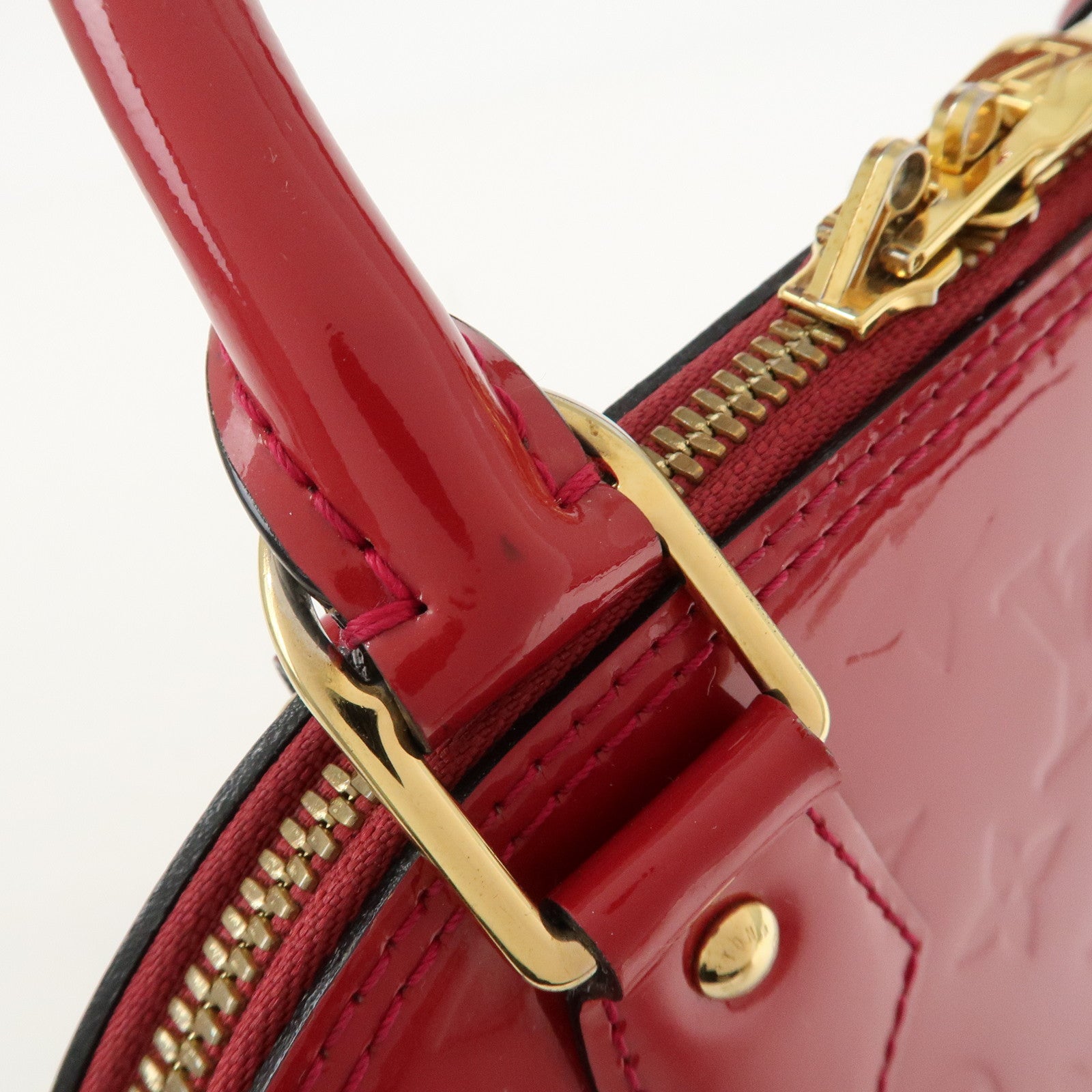 Louis Vuitton Monogram Vernis Alma BB 2Way Bag Rose Indien M91771 Used