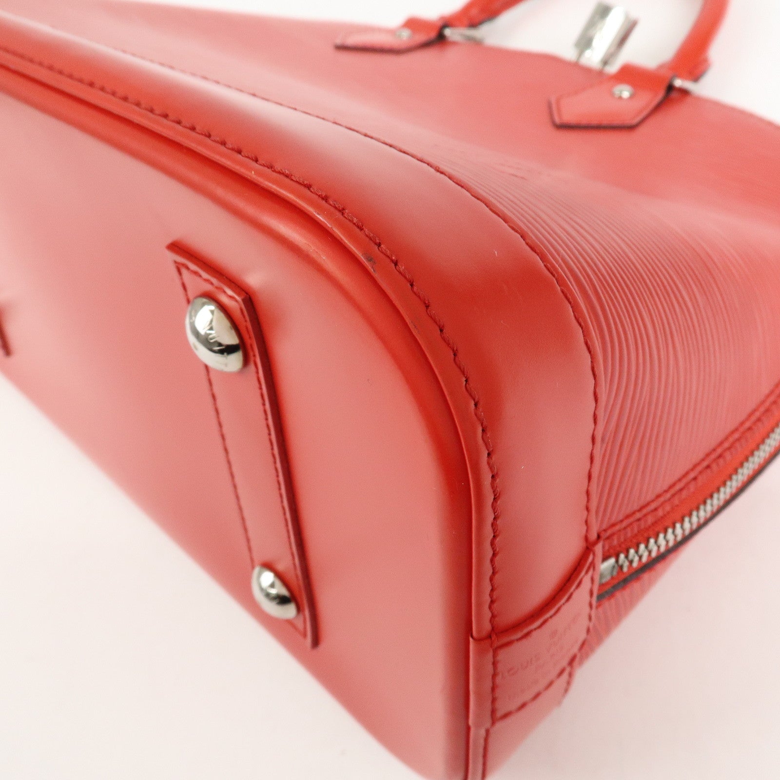 Louis Vuitton Epi Alma PM Hand Bag Coquelicot Red M41154 Used