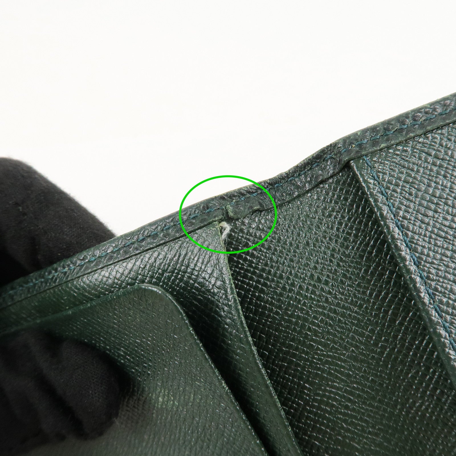 Louis Vuitton Taiga Set of 2 Wallet Epicea M30394 M30454 Used