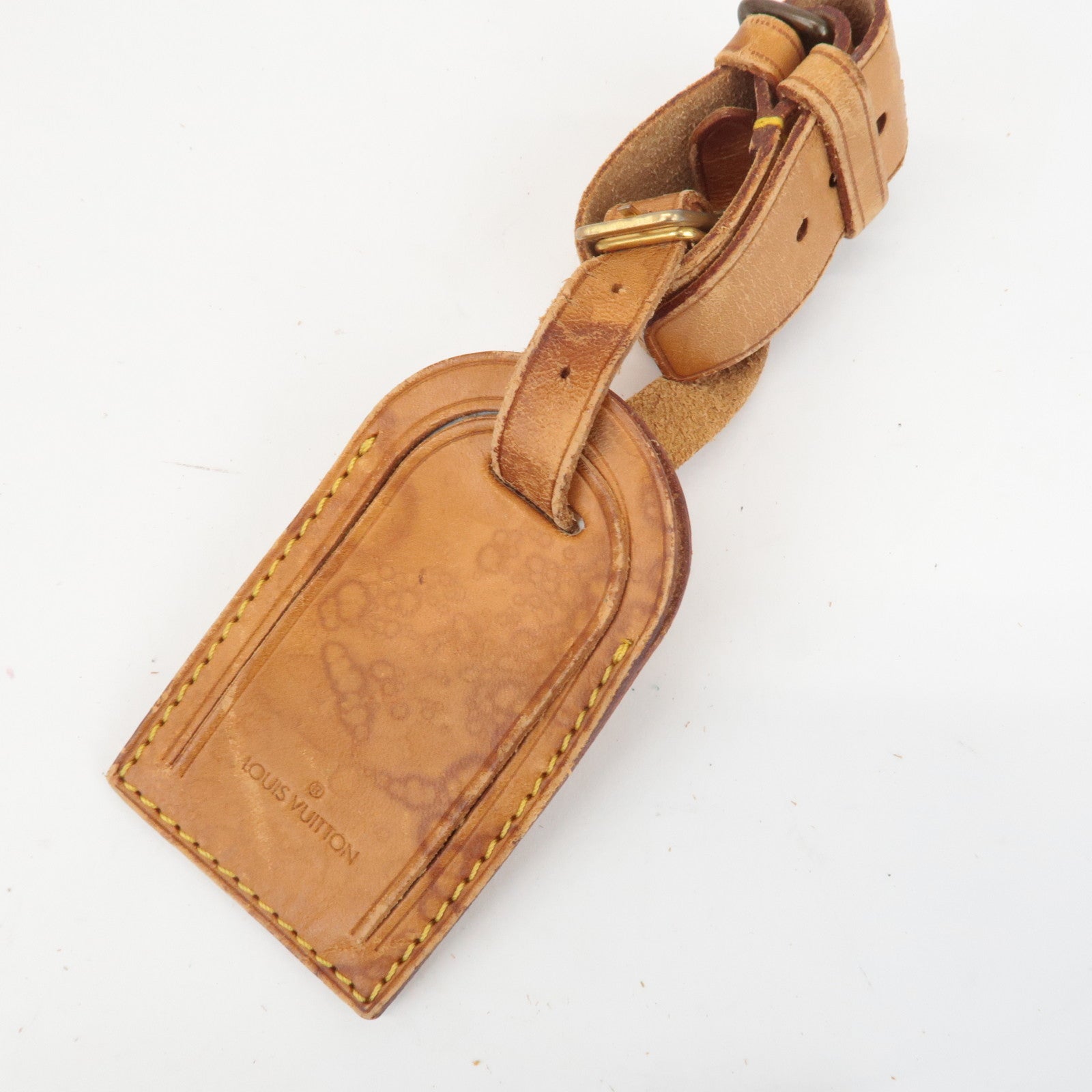 Louis Vuitton Set of 20 Leather Name Tag & Poignet Natural Used