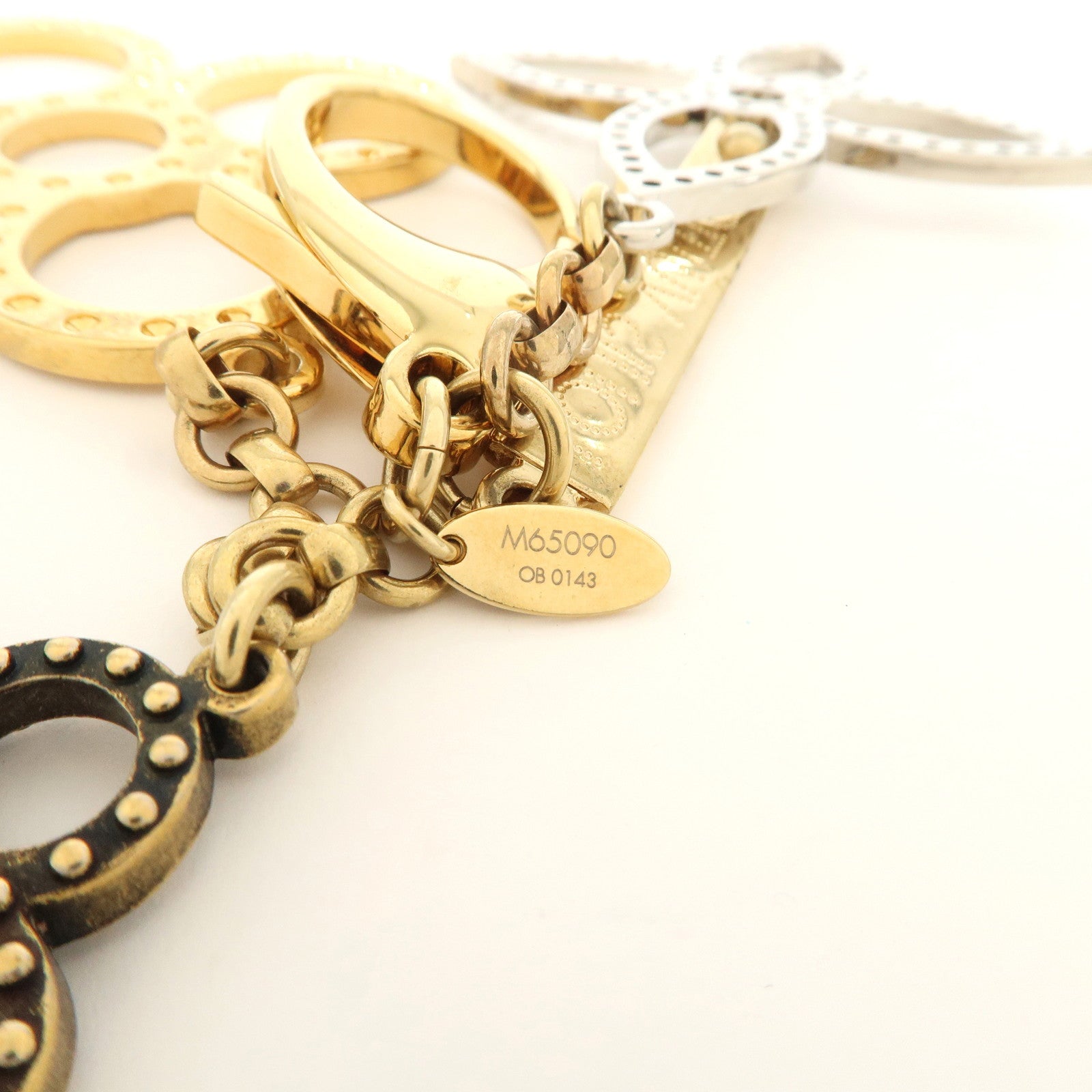 Louis Vuitton Bijoux Sac Tapage Bag Charm Gold Silver M65090 Used