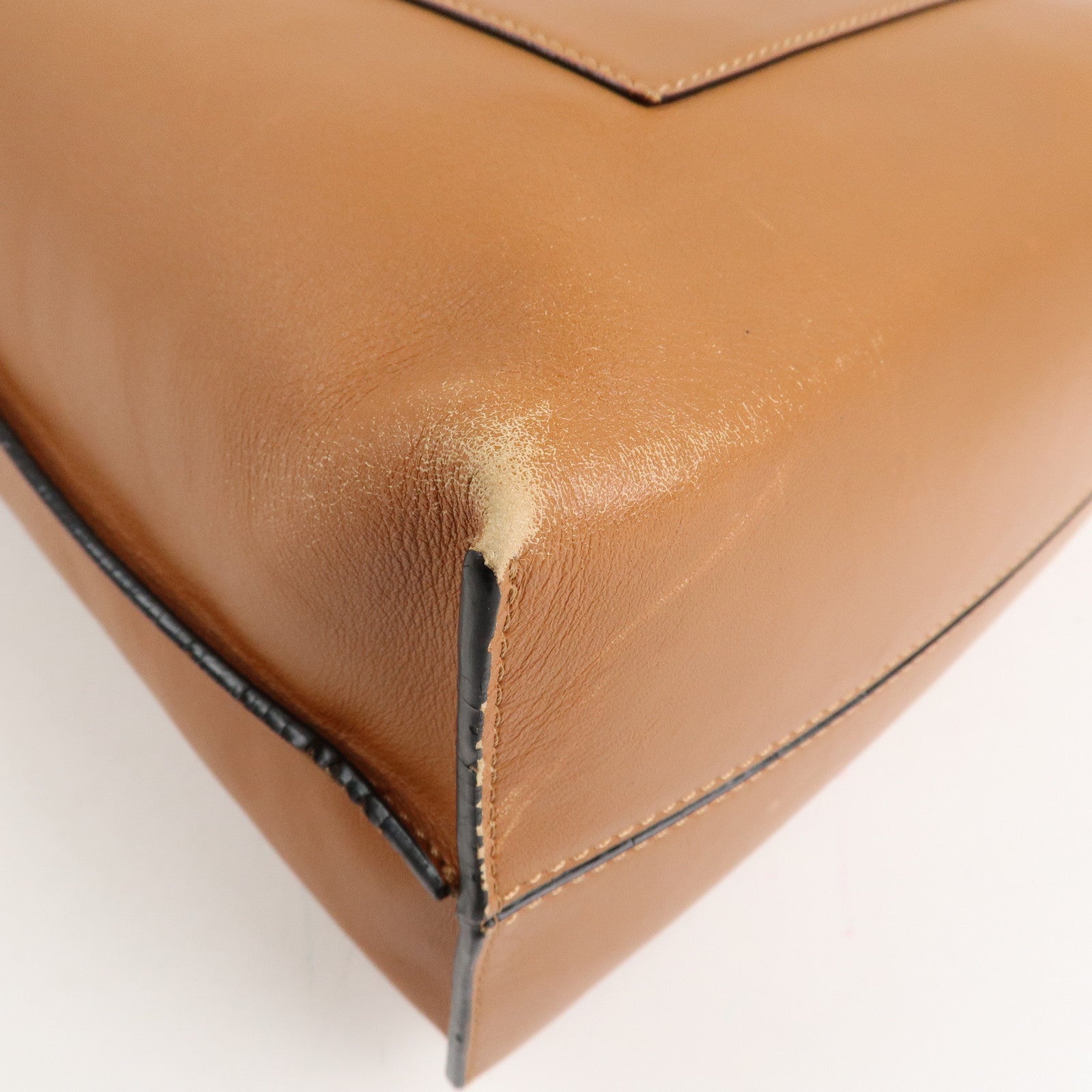 LOEWE Anagram Leather Bolso Shopper Tote Bag Shoulder Bag Used