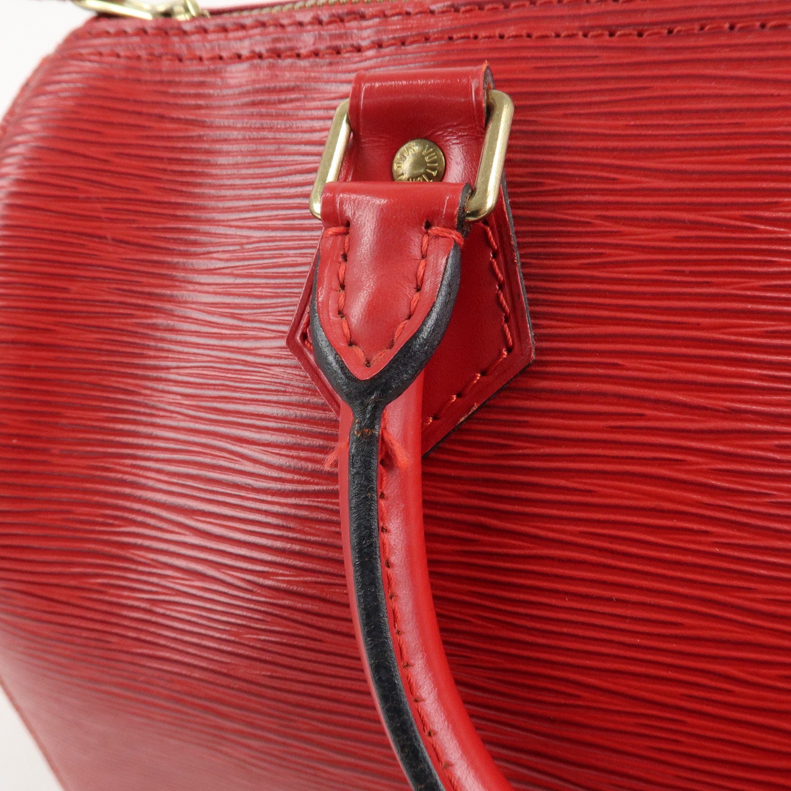 Louis Vuitton Epi Speedy 25 Hand Bag Castilian Red M43017 Used