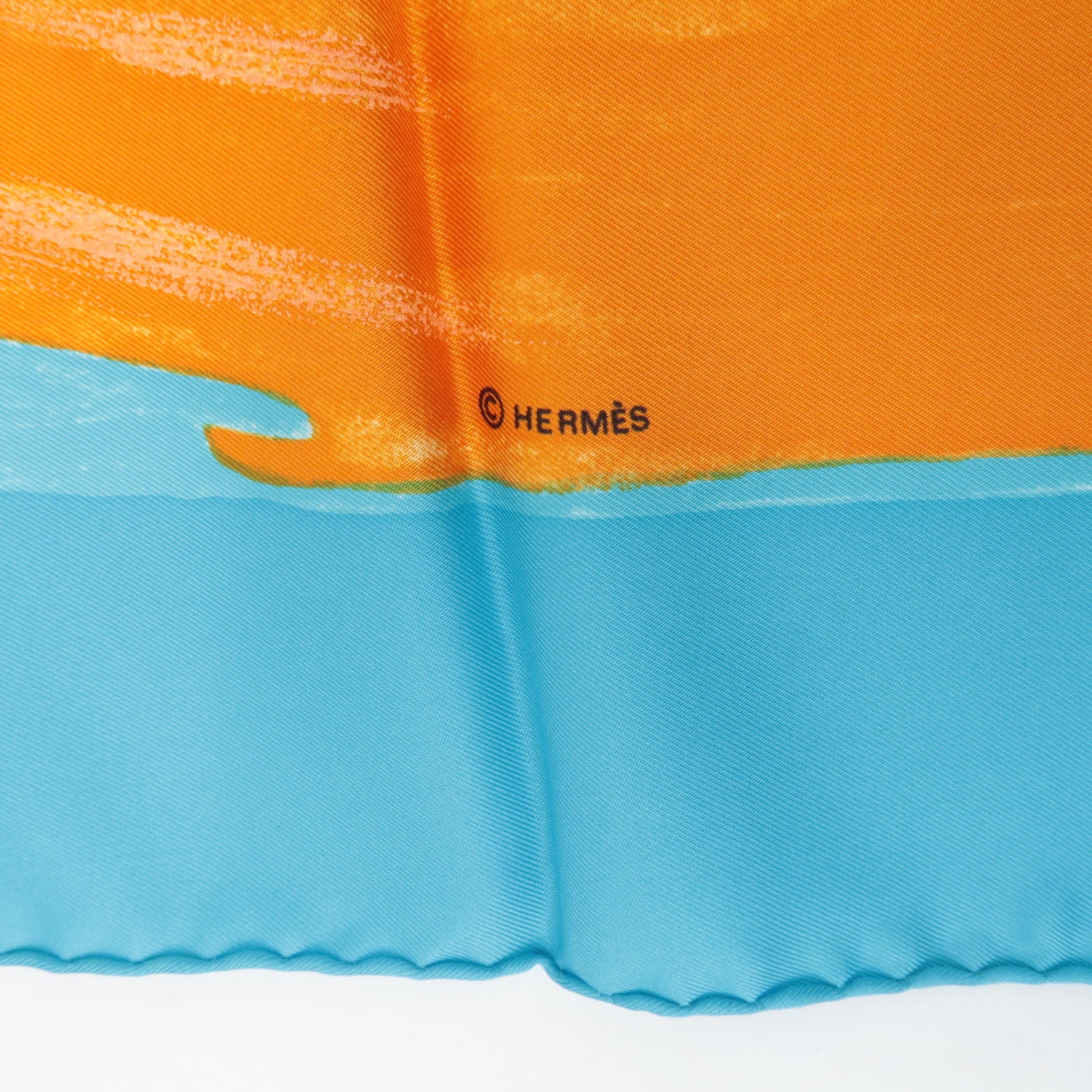 HERMES Carre 90 Silk 100% Scarf Smiles in Third Millenary Used