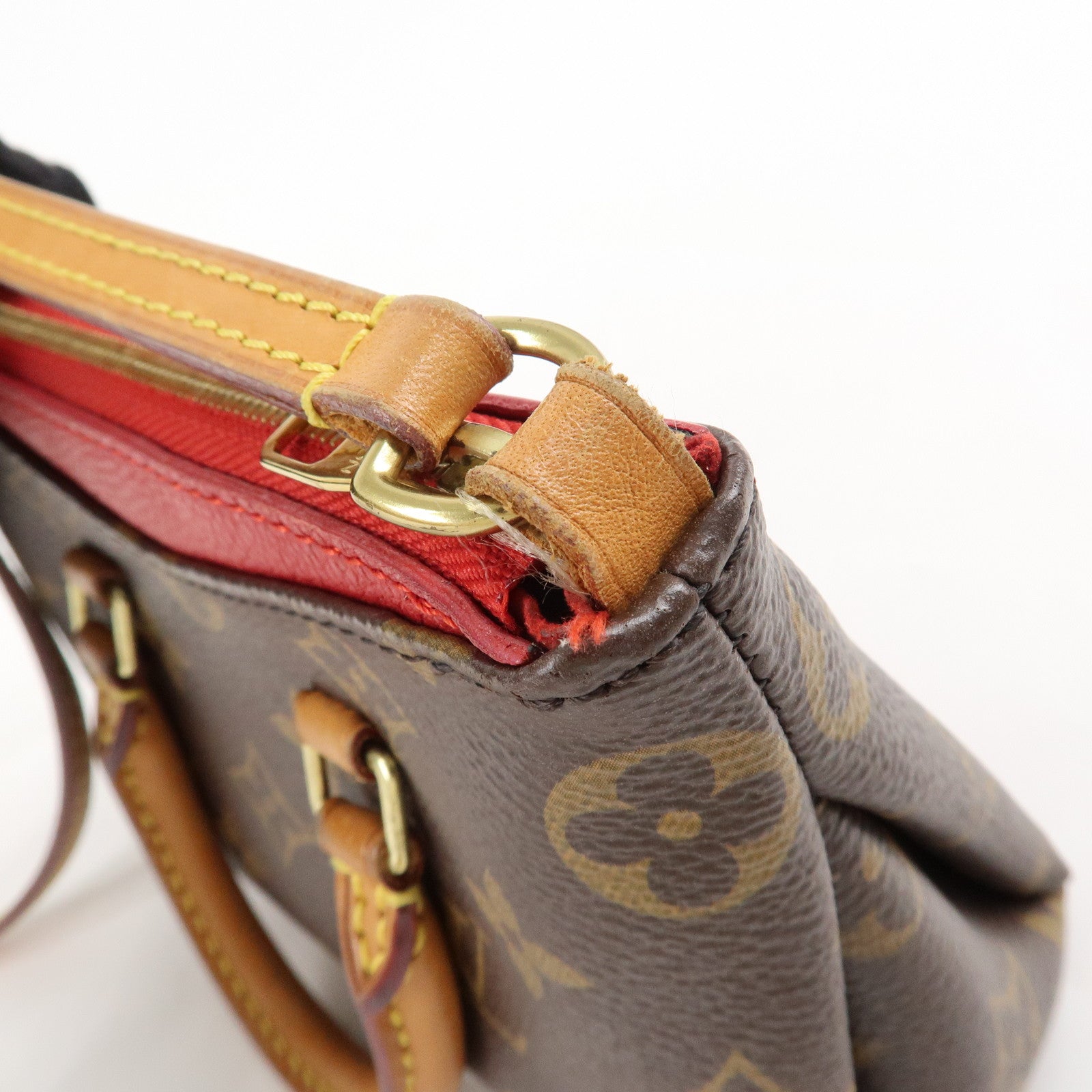 Louis Vuitton Nano Pallas Shoulder Bag Cerise M61254 Used