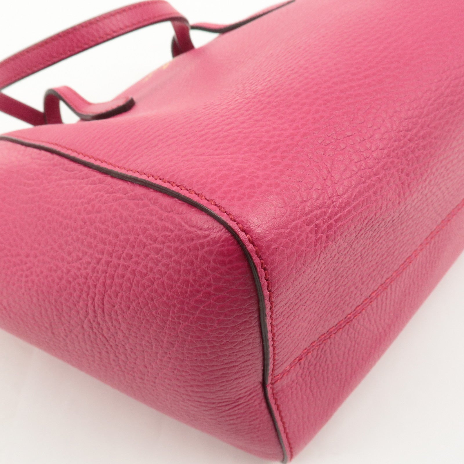 GUCCI Swing Canvas Leather Tote bag Hand Bag Pink 354408 Used