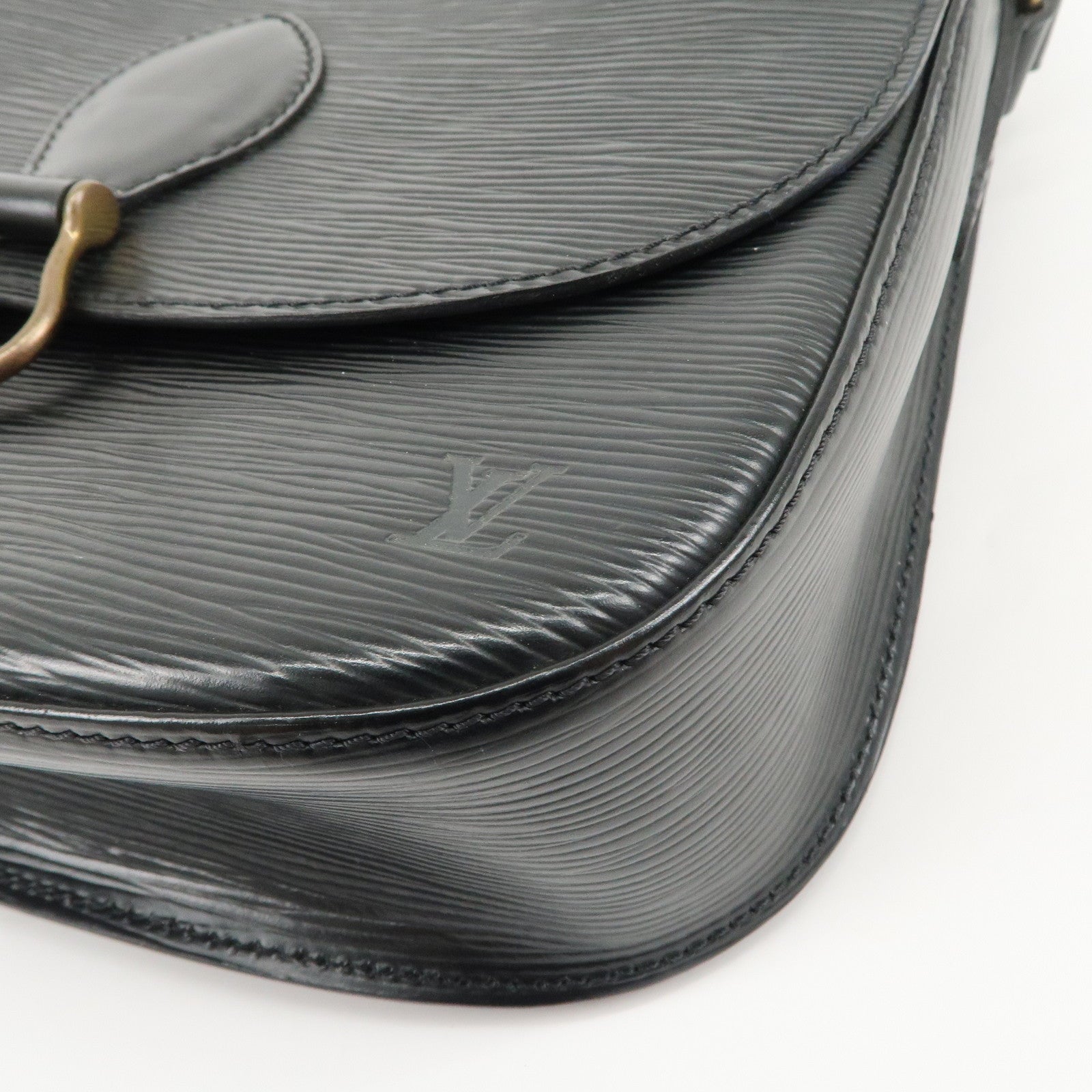 Louis Vuitton Epi Saint Cloud Shoulder Bag Black Noir M52192 Used