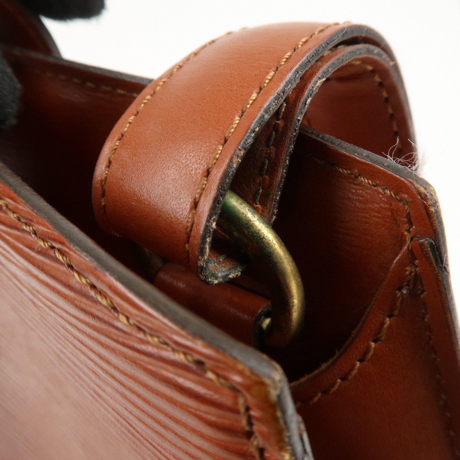 Louis Vuitton Epi Cluny Shoulder Bag Kenya Brown M52253 Used