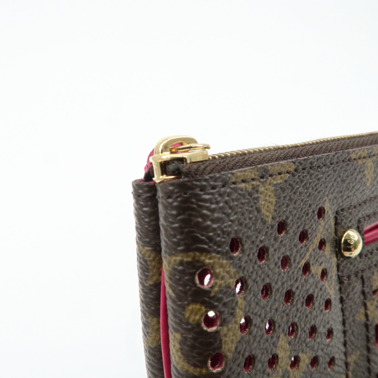 Louis Vuitton Monogram Perforated Pochette Plat Pouch M95219 Used