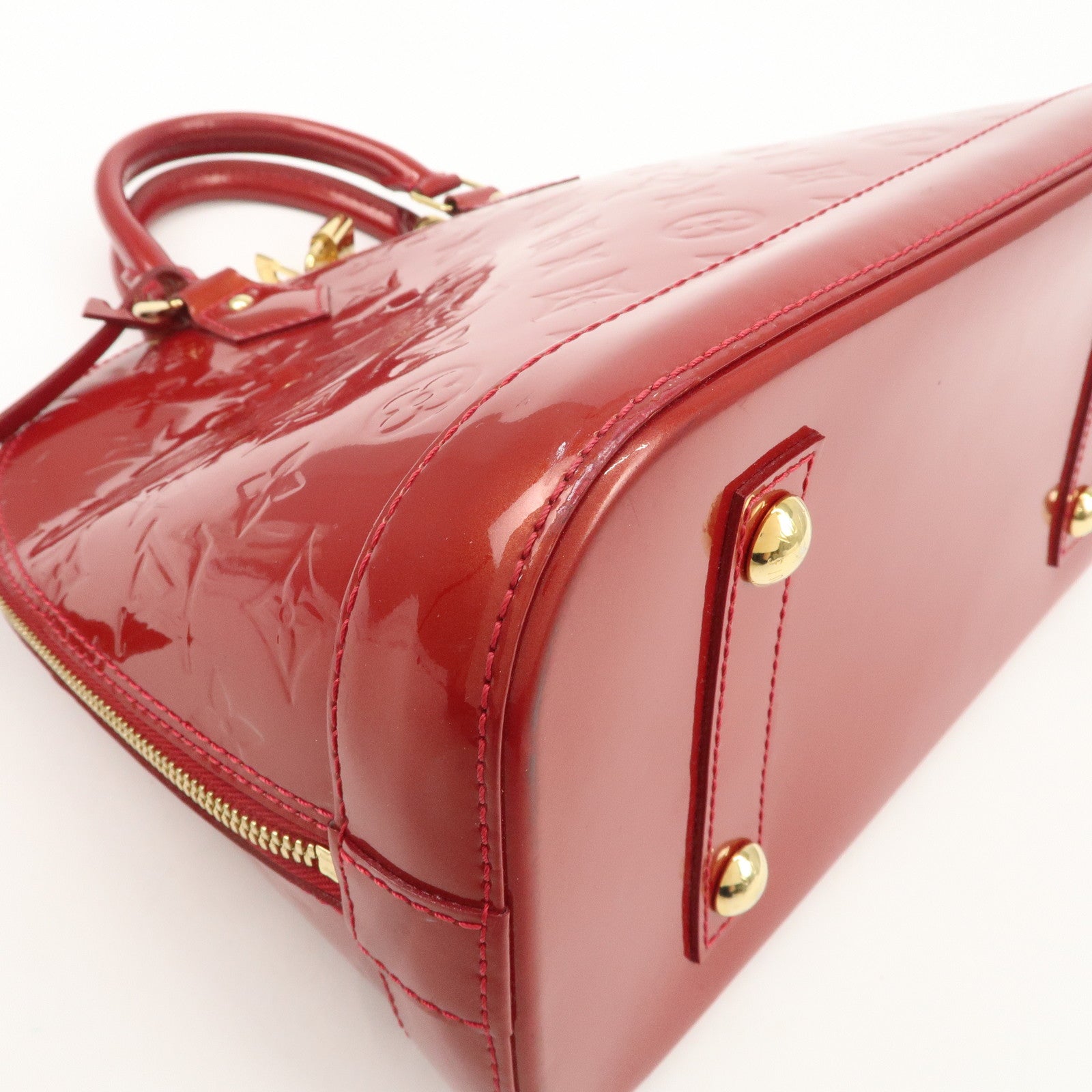 Louis Vuitton Monogram Vernis Alma PM Bag Pomme d'Amour M90096 Used