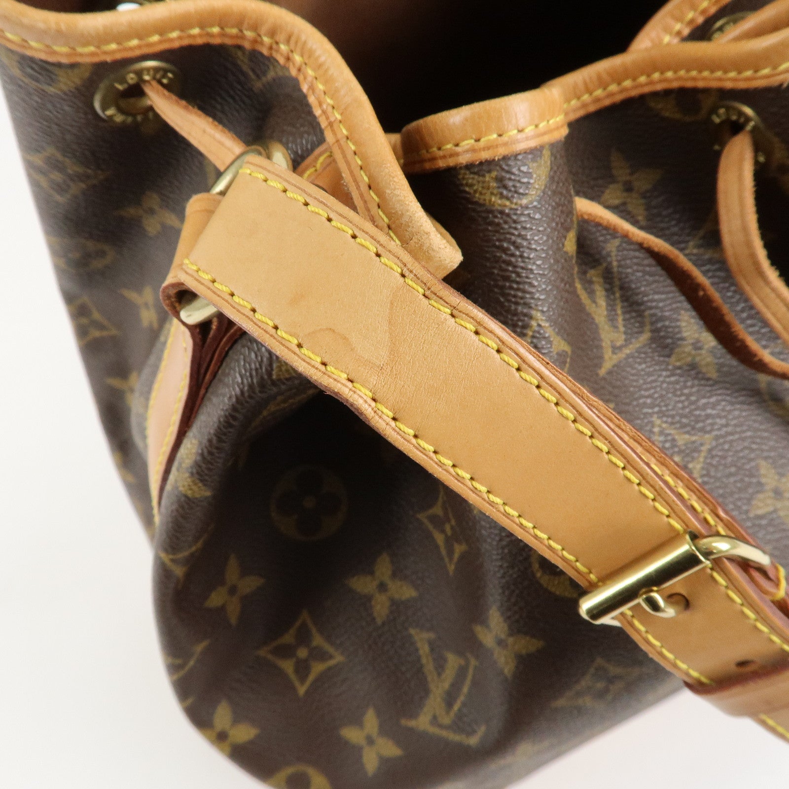 Louis Vuitton Monogram Noe Shoulder Bag Hand Bag Brown M42224 Used