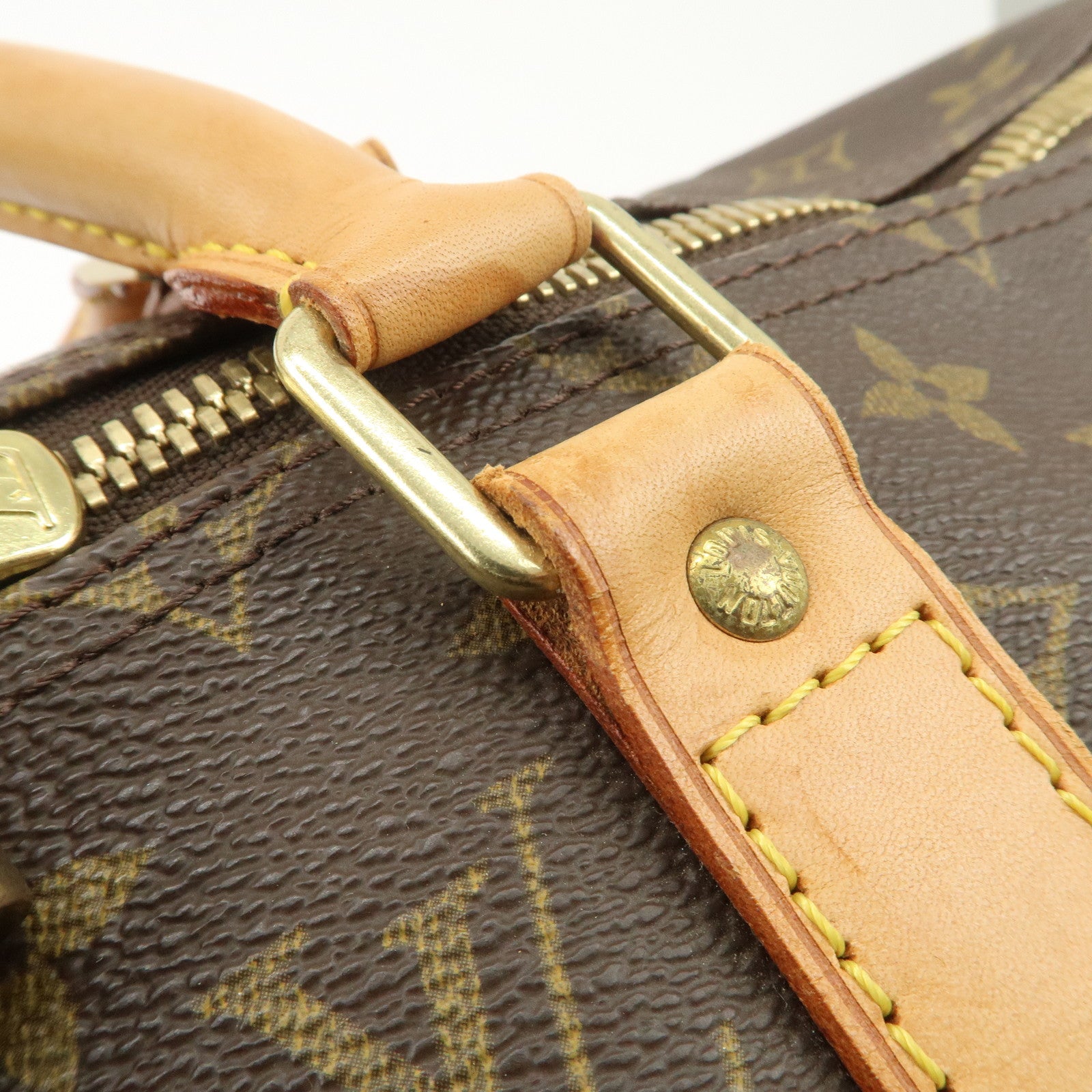 Louis Vuitton Monogram Keep All 50 Bag Boston Bag Brown M41426 Used