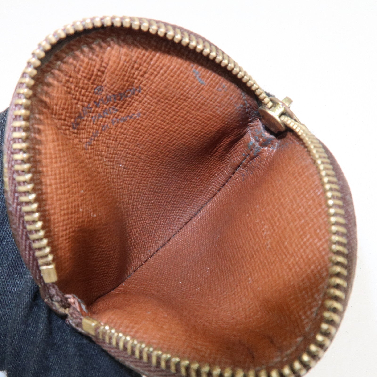 Set of2 Louis Vuitton Monogram Porte Monnaie Rond Coin Case M61926 Used