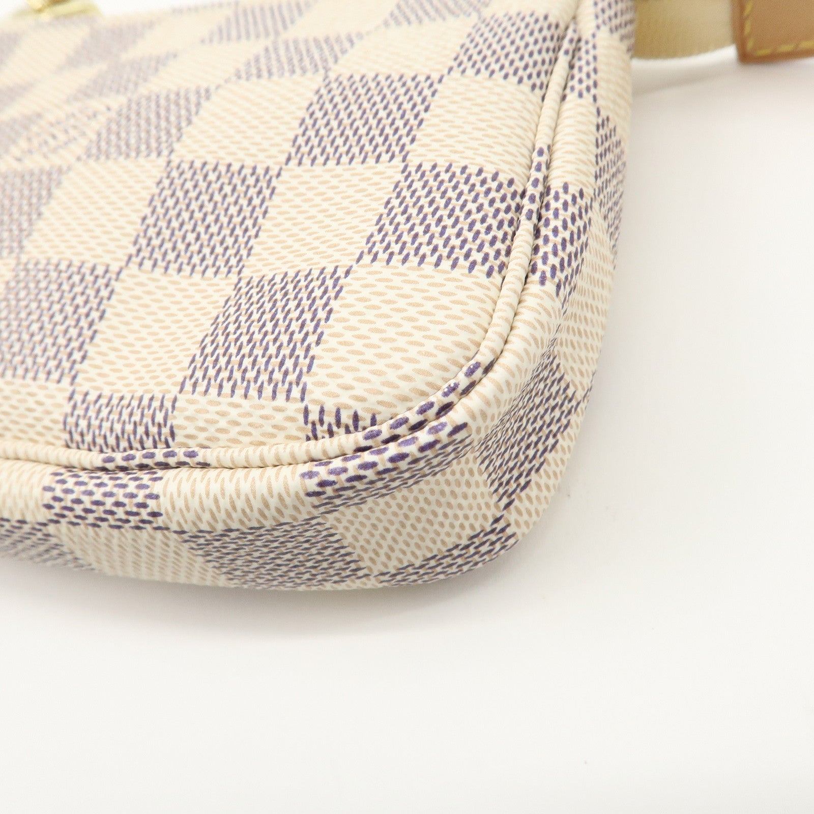 Louis Vuitton Damier Azur Mini Pochette Accessoires Pouch N58010 Used