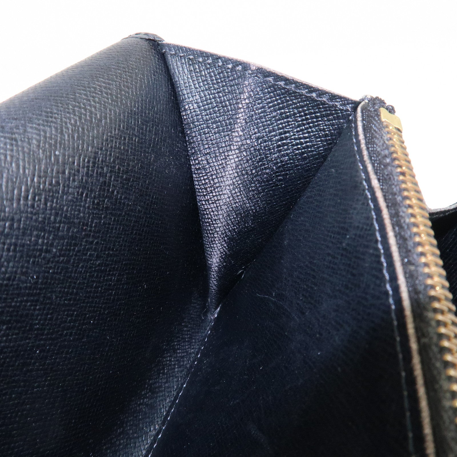 Louis Vuitton Set of 2 Epi Long Wallet Black M63752 M63252 Used