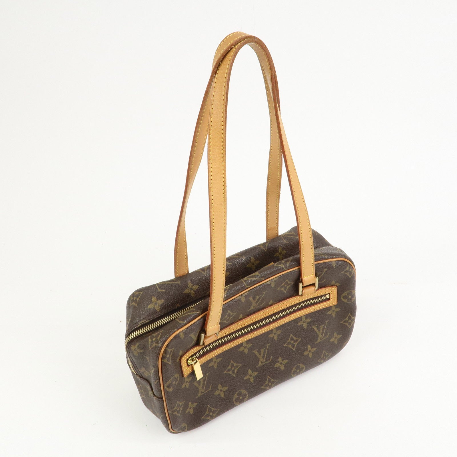 Louis Vuitton Monogram Cite MM Shoulder Bag Hand Bag Brown M51182