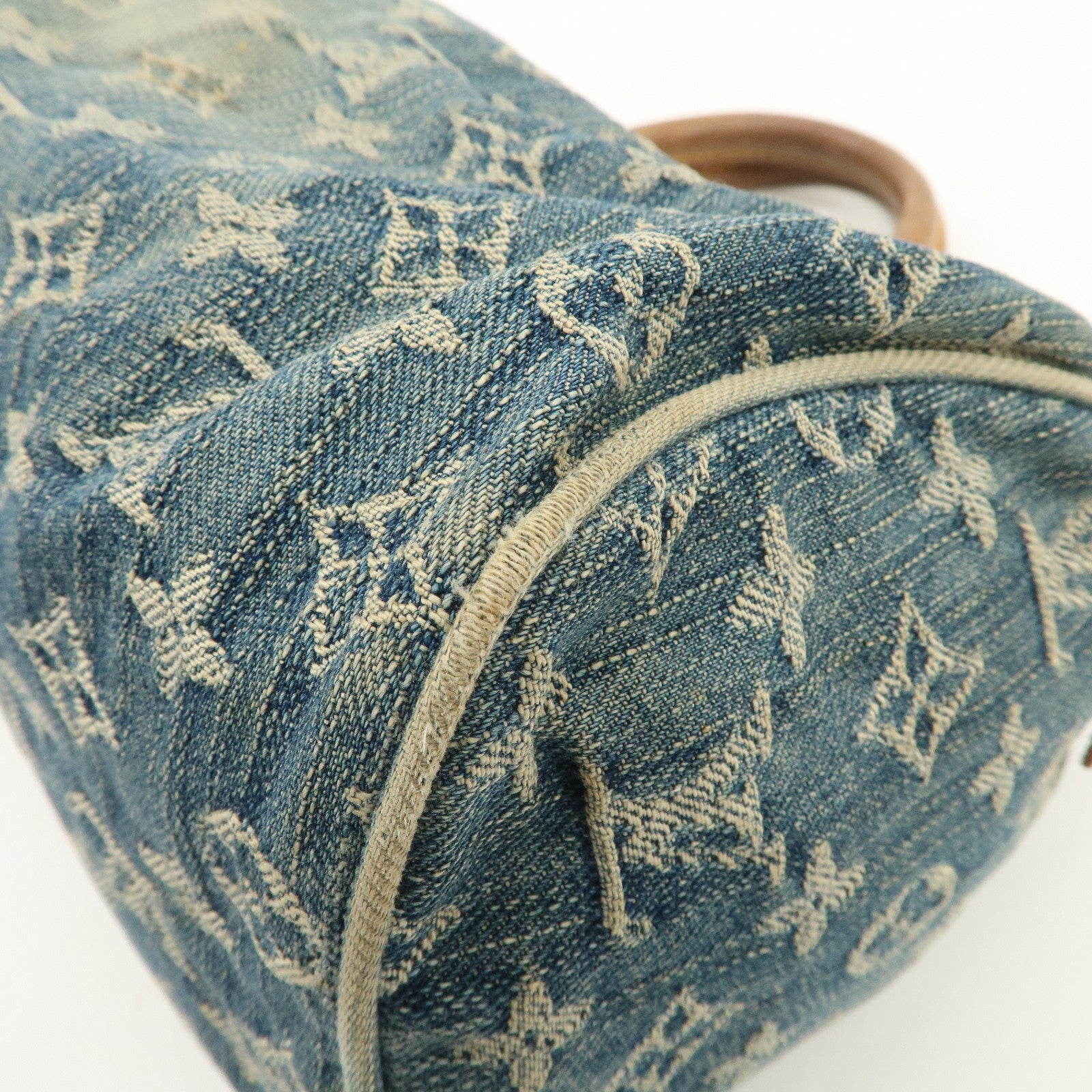 Louis Vuitton Monogram Denim Neo Speedy Boston Bag Blue M95019