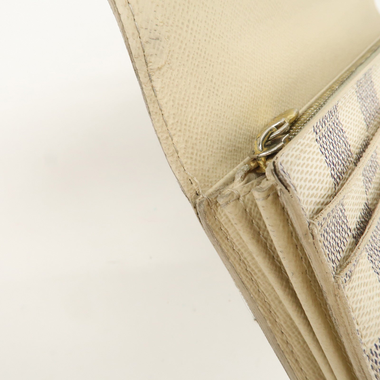 Louis Vuitton Set of 2 Damier Azur Portefeuille Sarah Wallet M61735 Used