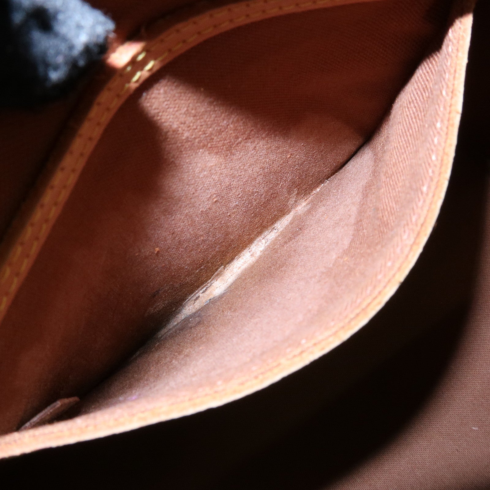 Louis Vuitton Monogram Alma Hand Bag Brown M51130