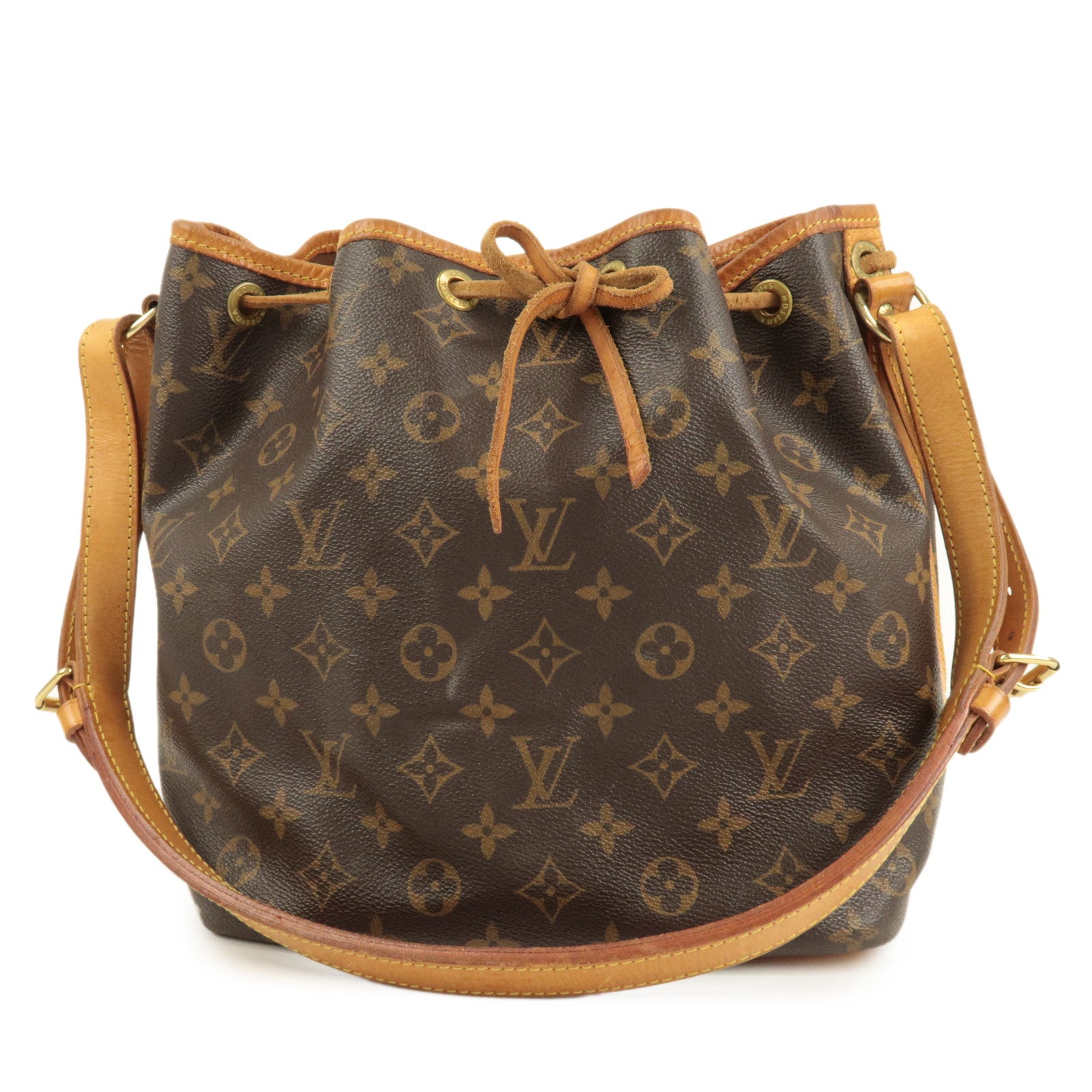 Louis Vuitton Monogram Petit Noe Shoulder Bag Brown M42226 Used