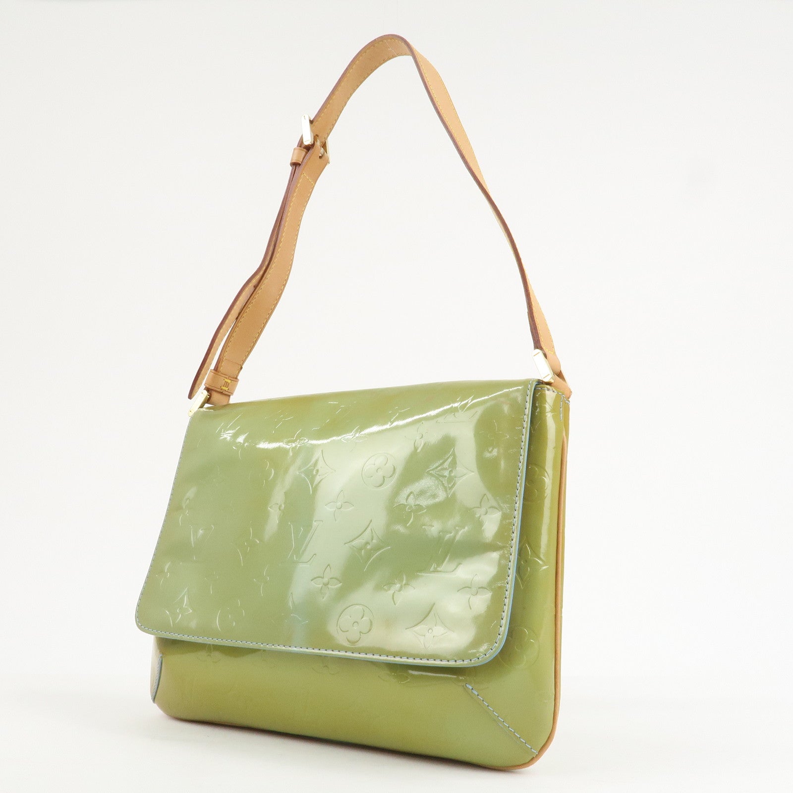 Louis Vuitton Vernis Thompson Street Shoulder Bag Baby Blue M91008