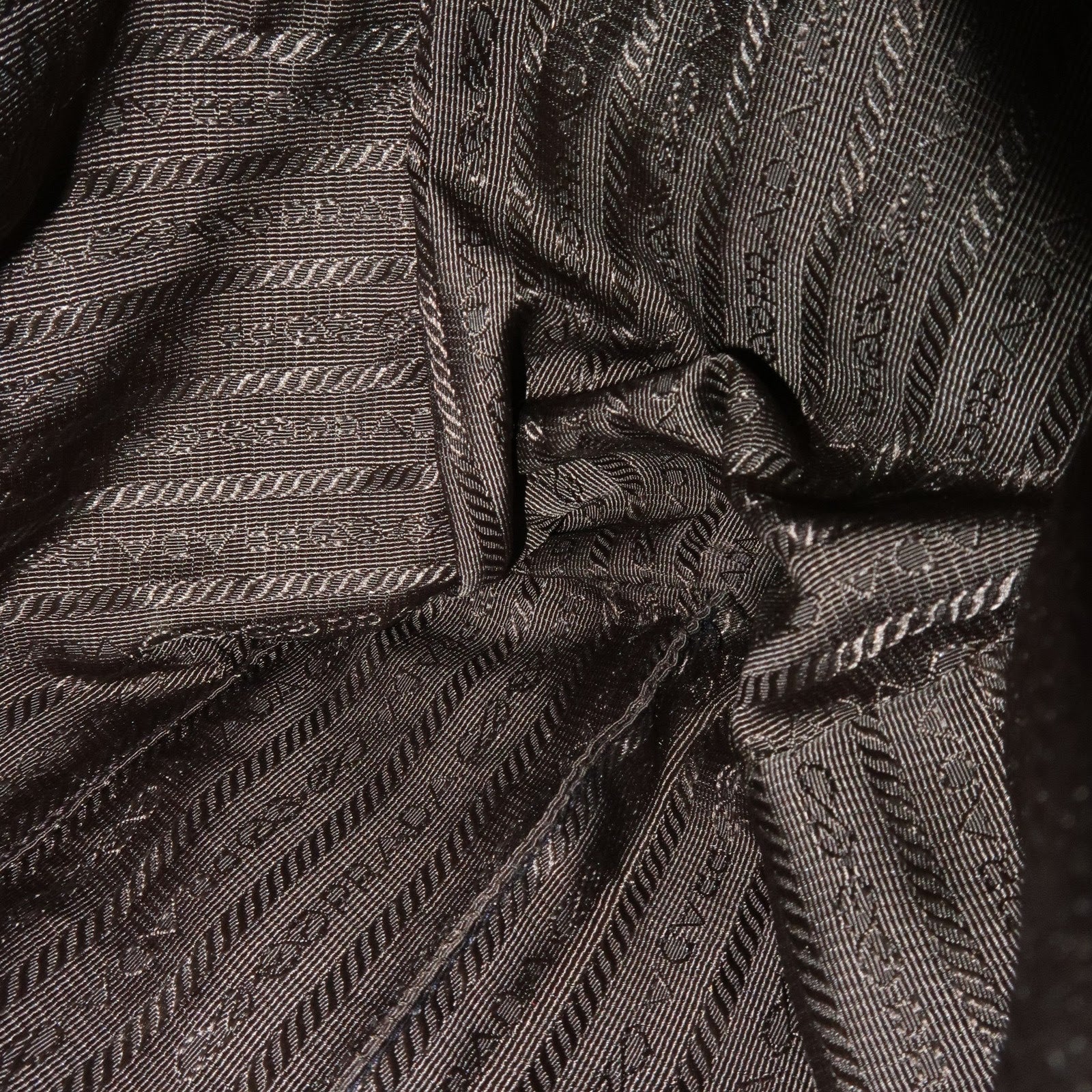 PRADA Triangle Logo Leather 2Way Bag Shoulder Bag Brown