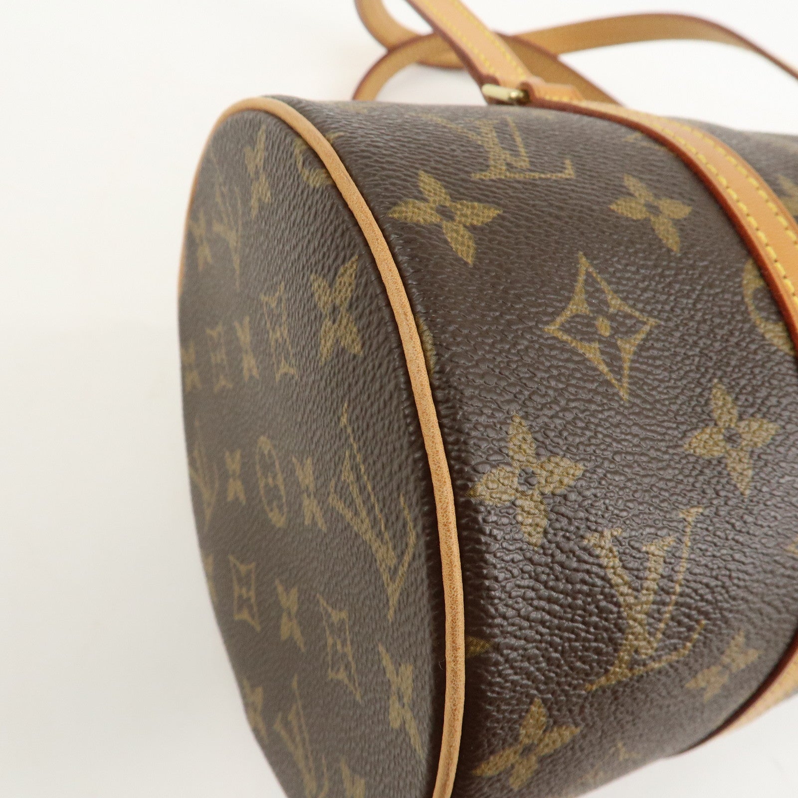 Louis Vuitton Monogram Papillon 30 Hand Bag New Style Brown M51385 Used