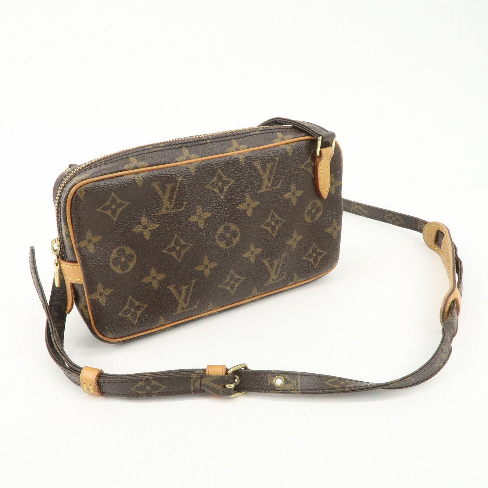 Louis Vuitton Monogram Pochette Marly Bandouliere Bag Brown M51828