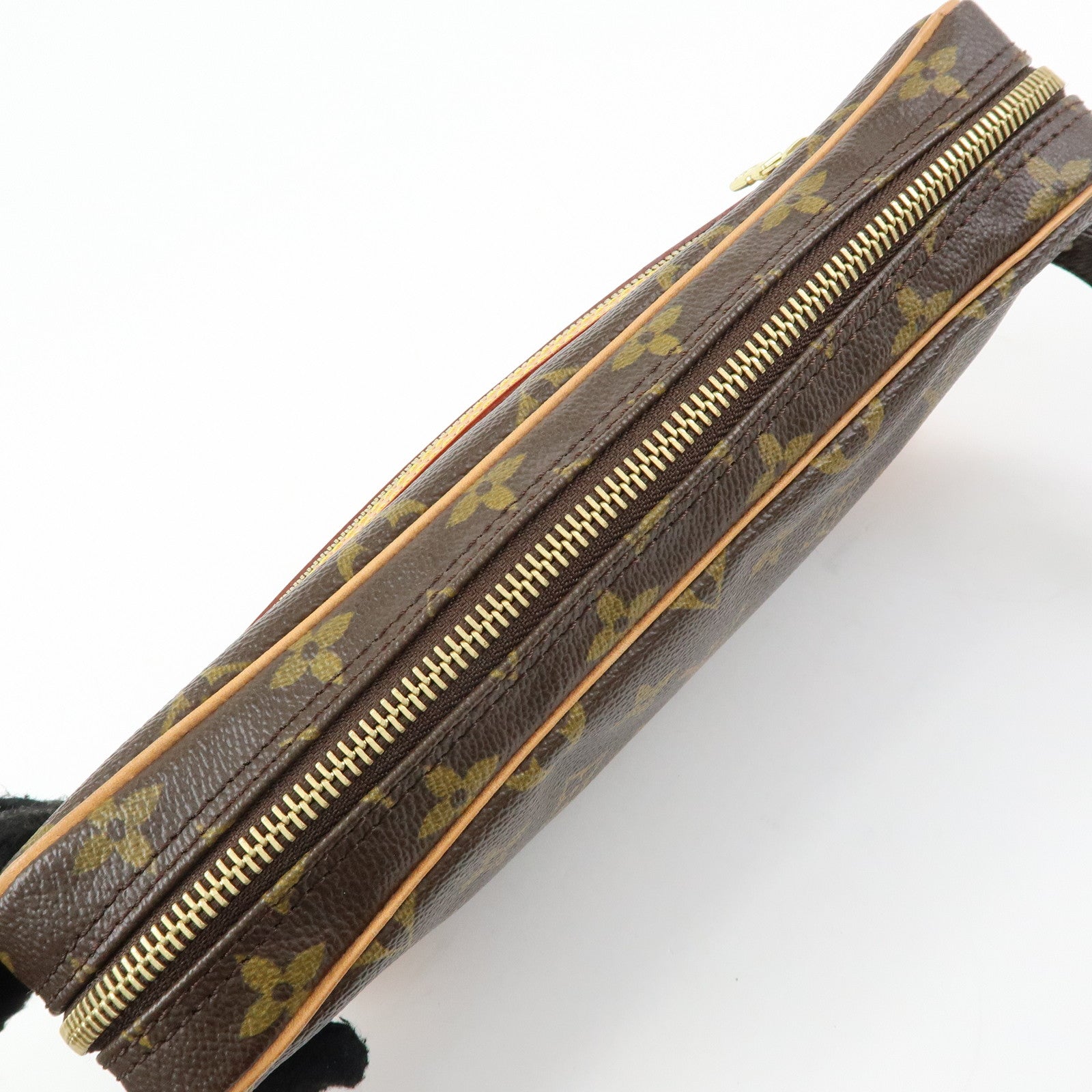 Louis Vuitton Monogram Marly Dragonne GM Clutch Bag Brown M51825